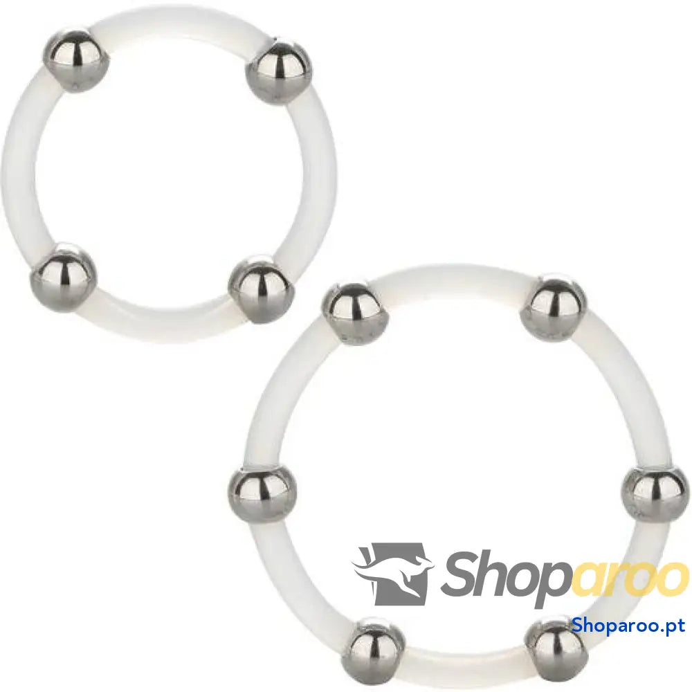 CALEXOTICS - CONJUNTO DE ANÉIS DE SILICONE COM FRESAS DE AO