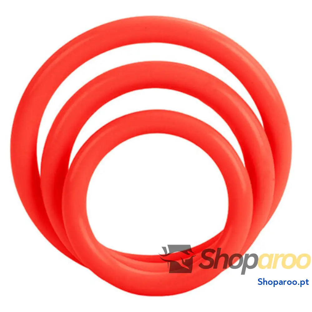 CALEXOTICS - CONJUNTO DE TRI-ANÉIS VERMELHO