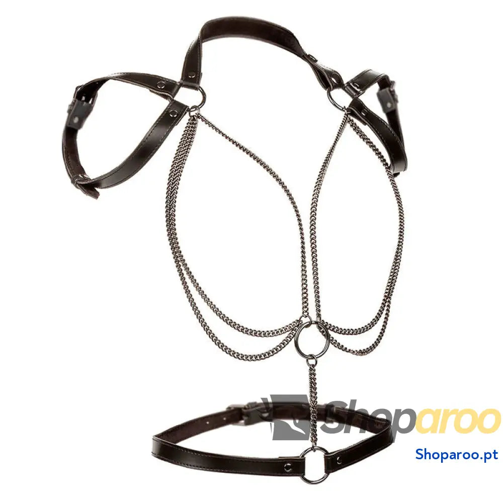 CALEXOTICS - EUPHORIA MULTICAIN HALTER HARNESS PREMIUM TAMANHO PLUS