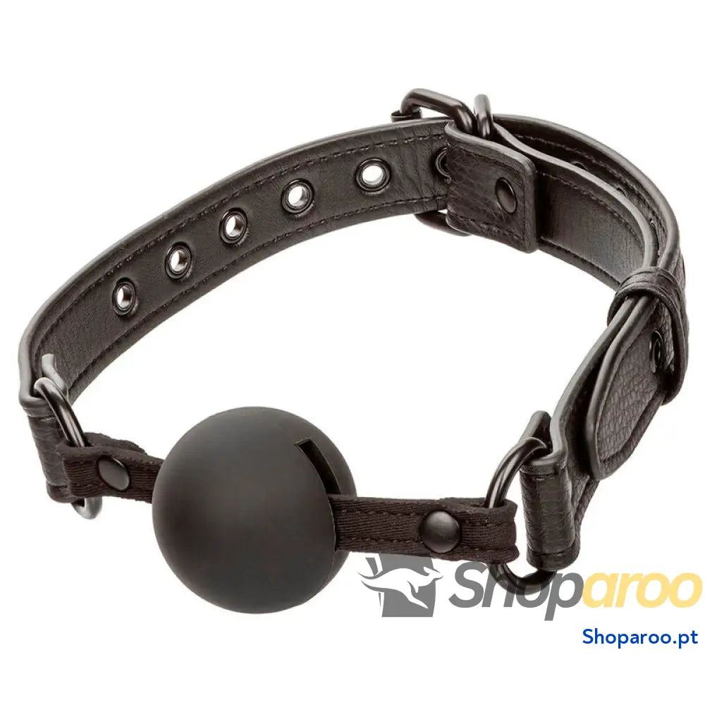 CALEXOTICS - NOCTURNAL MORDAÇA DE BOLA SILICONE PRETO