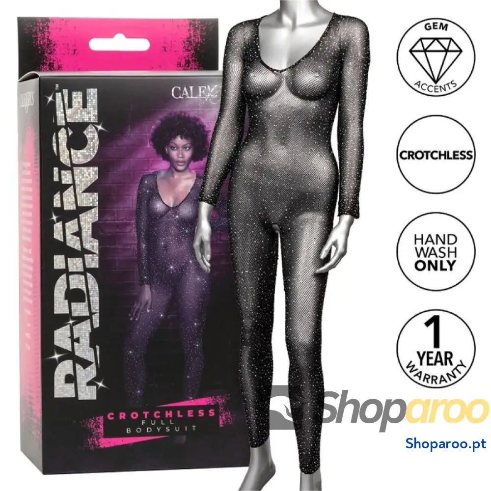 CALEXOTICS - RADIANCE BODYSUIT COMPLETO CROTCHLESS RHINE