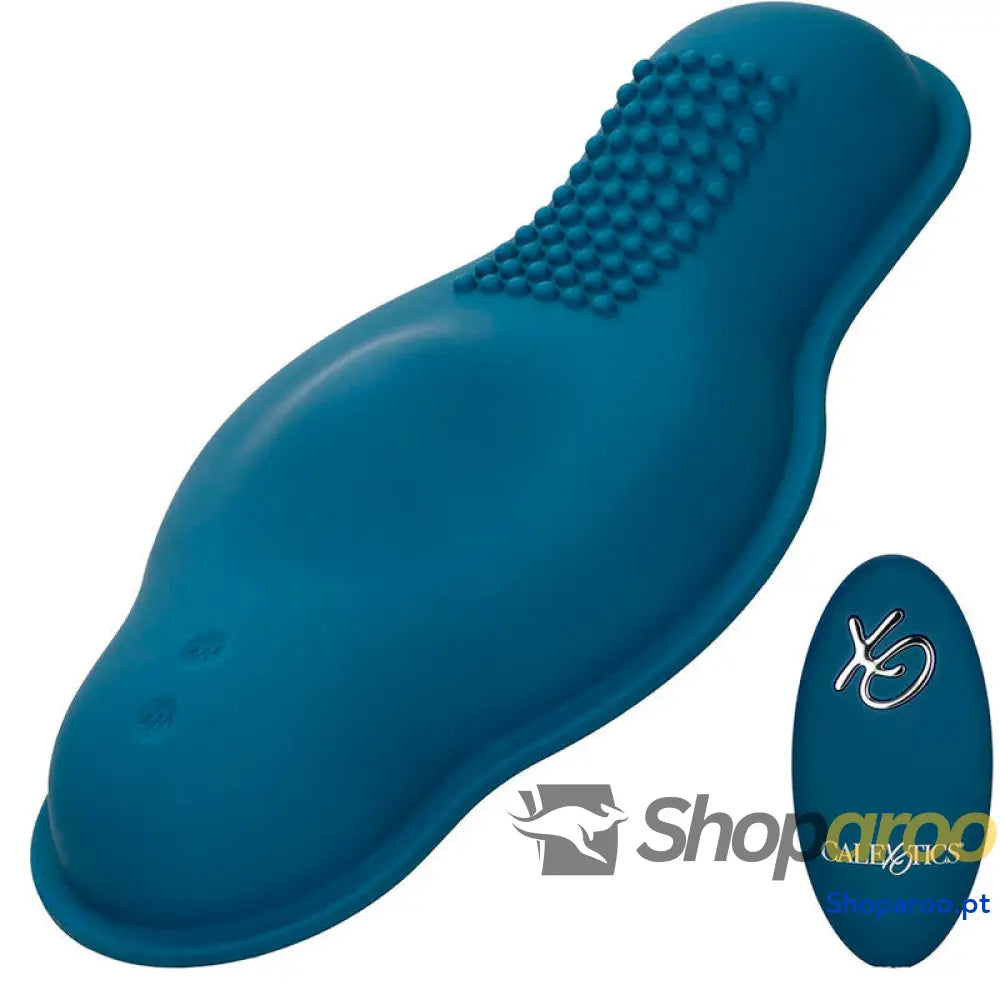 CALEXOTICS RIDER MASSAGER DUPLO MOTOR CONTROLE REMOTO AZUL