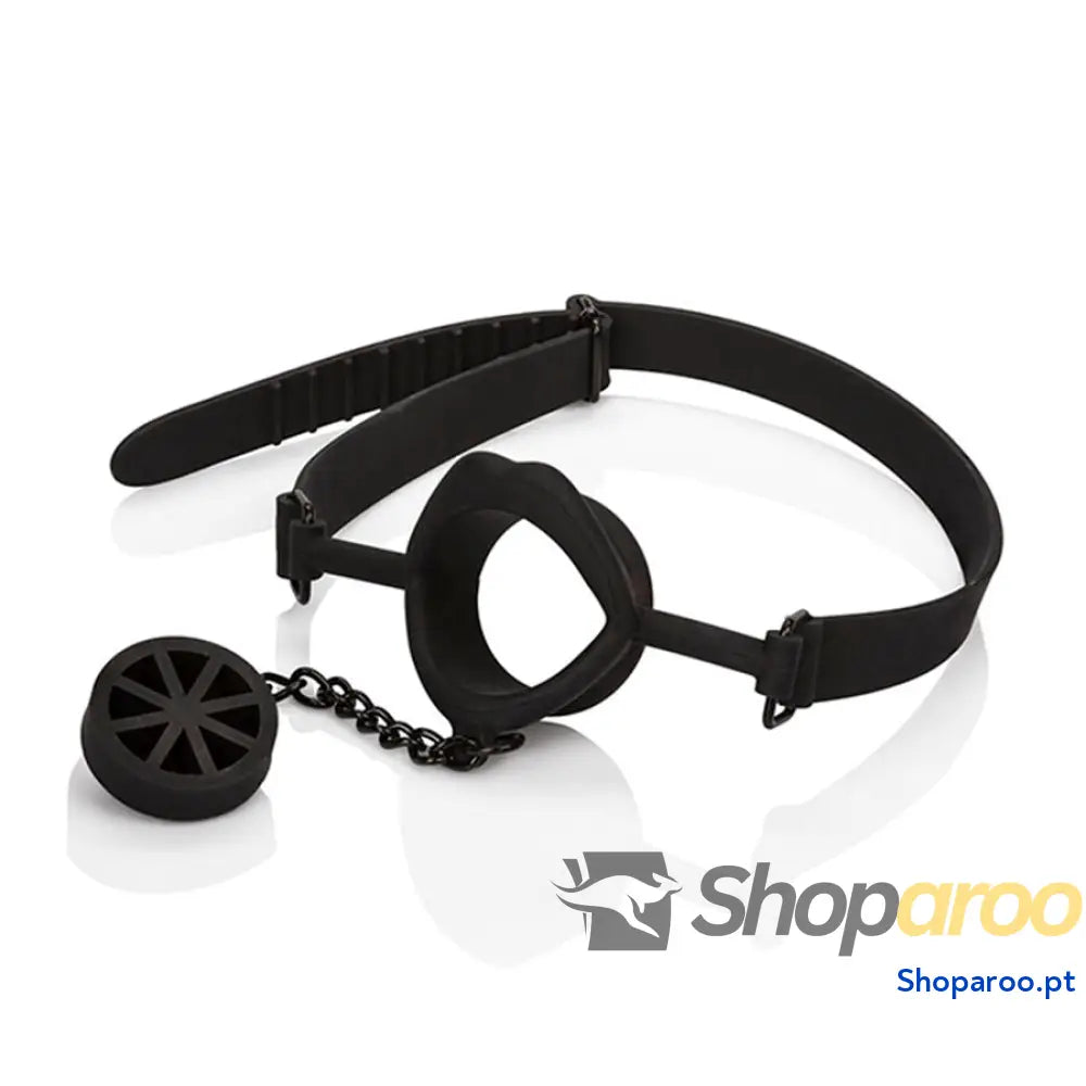 CALEXOTICS - SCANDAL MORDAÇA COM PLUG DE SILICONE PRETO