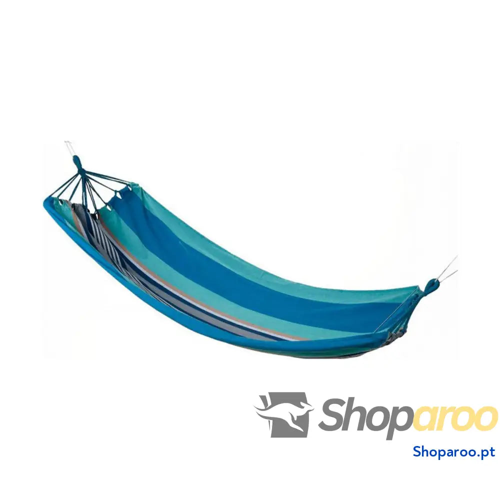 Cama de Rede Exterior Às riscas Azul (100 x 200 cm)