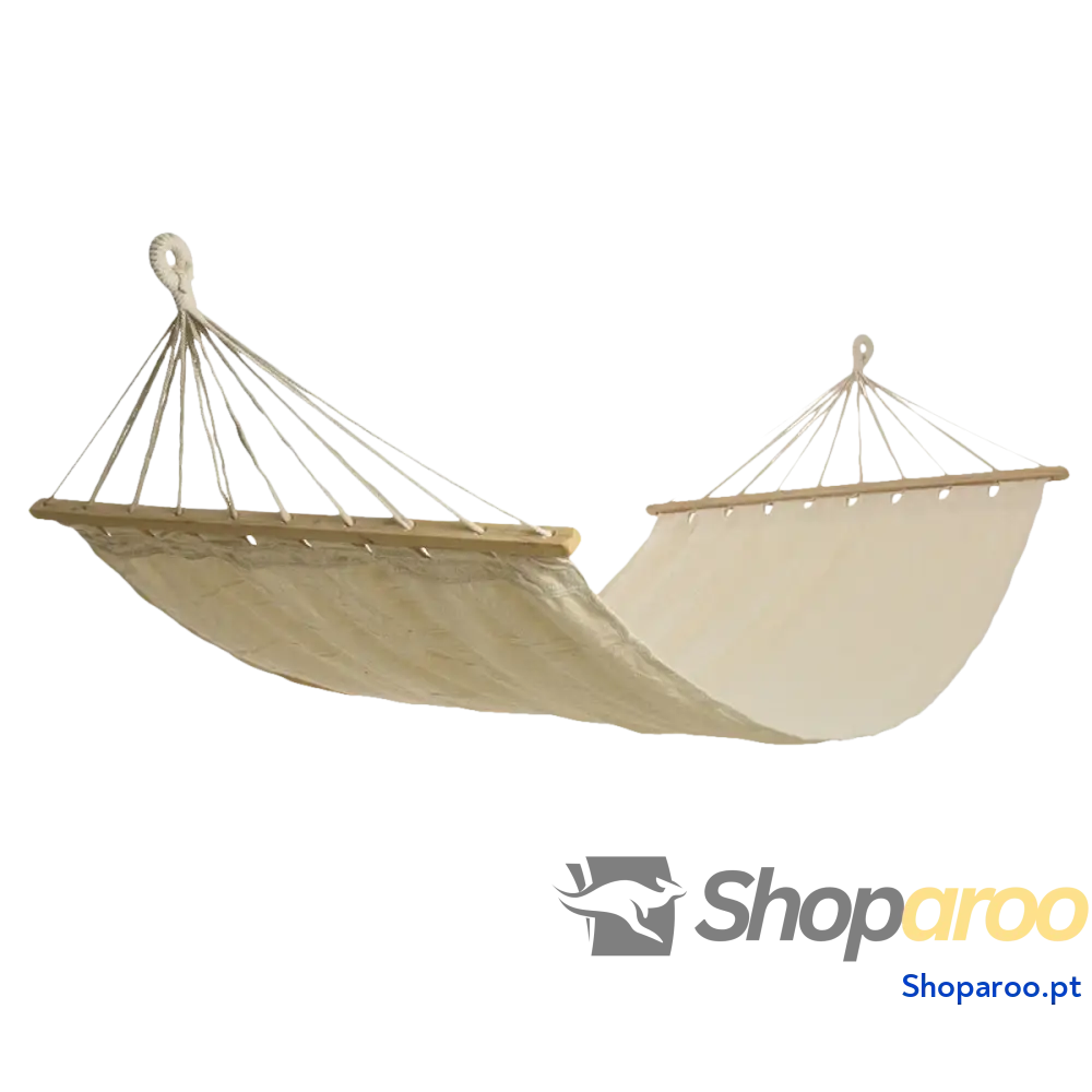 Cama de Rede Kitchen Goods Hawaii Lisa Exterior Branco Têxtil Bétula (200 x 100 cm)
