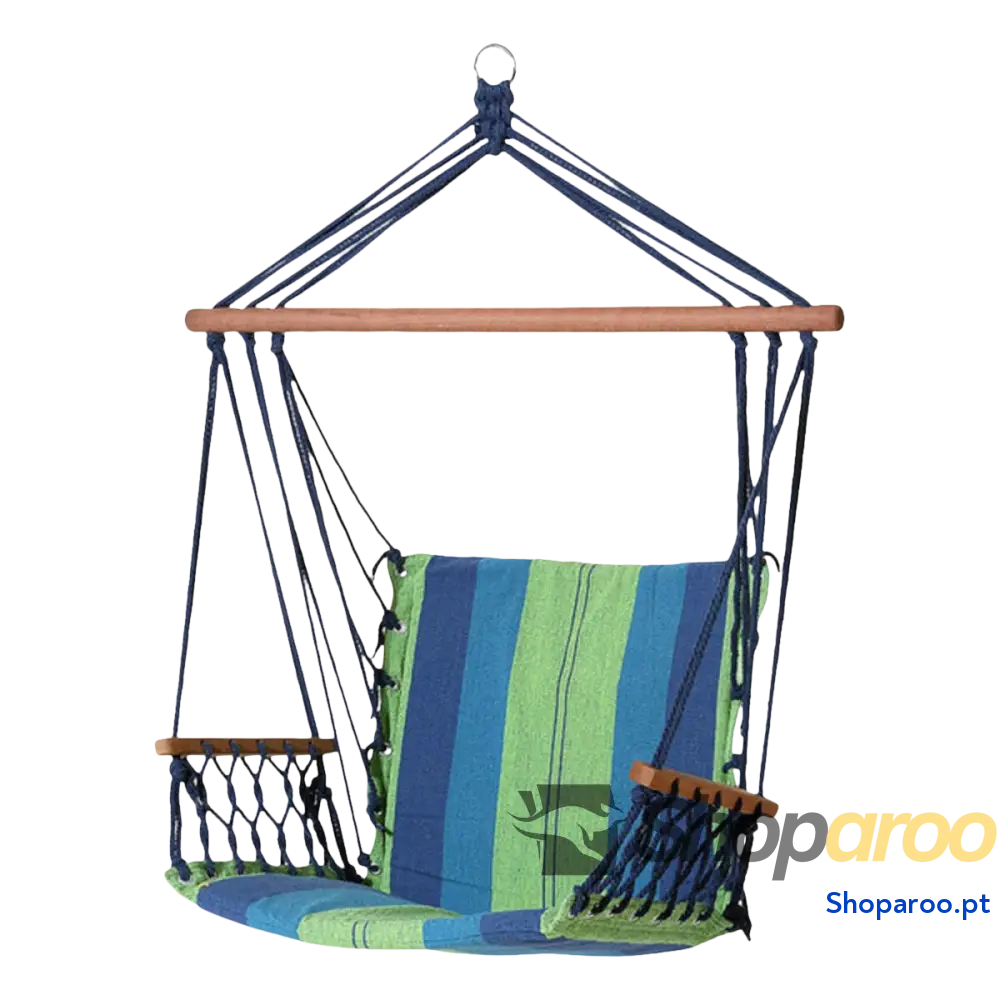 Cama de Rede Multicolor Azul 100 x 50 x 3 cm