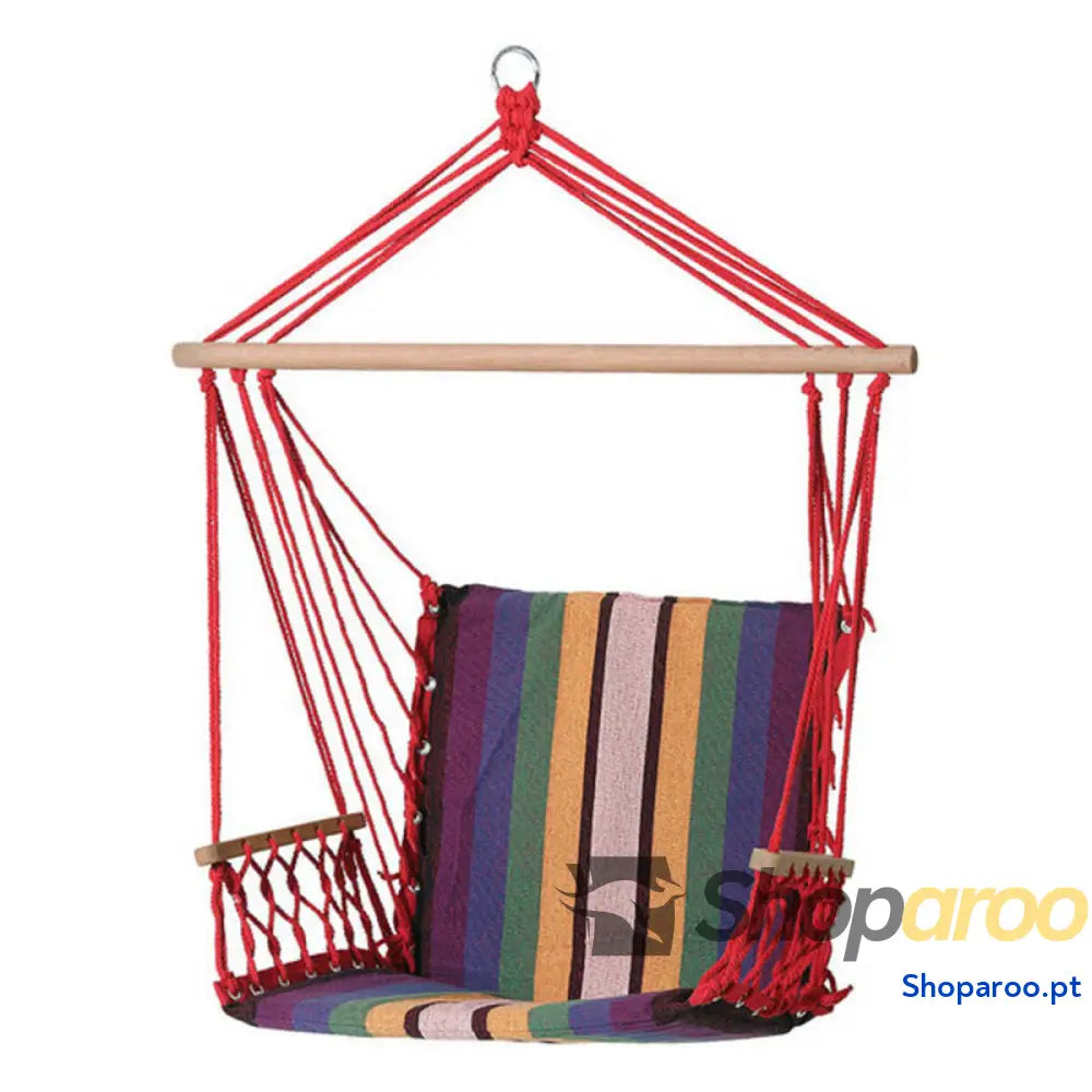 Cama de Rede Multicolor Vermelho 100 x 50 x 3 cm