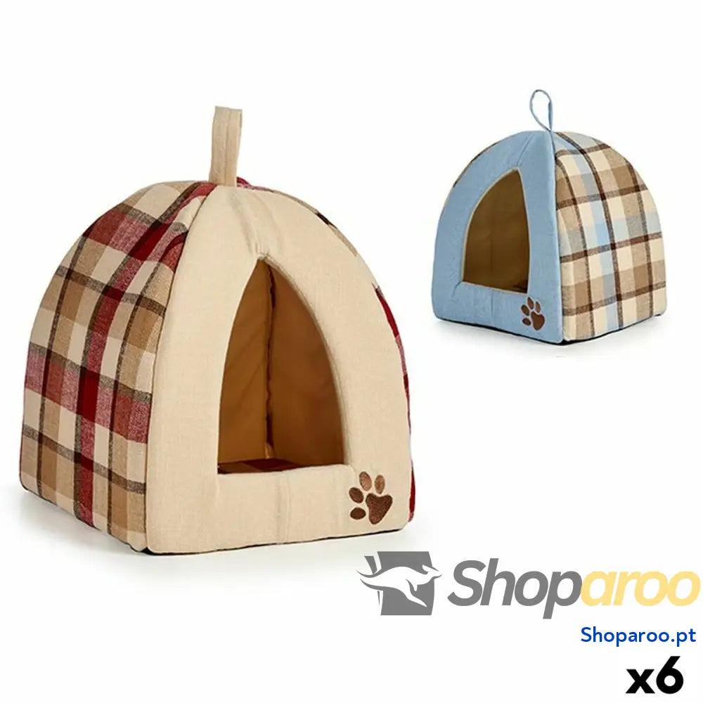 Cama para cães Aos quadrados 33 x 45 x 33 cm (6 Unidades)