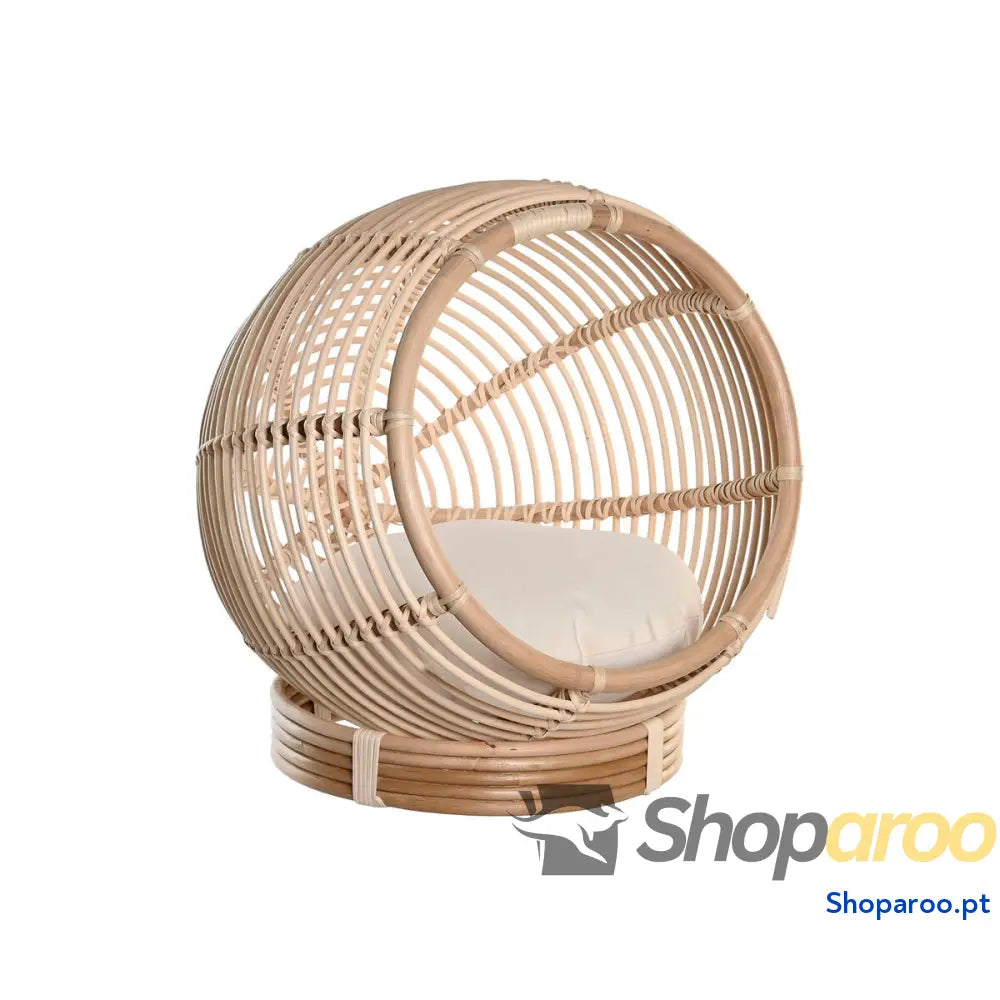 Cama para cães DKD Home Decor 55 x 50 x 55 cm Natural Rotim