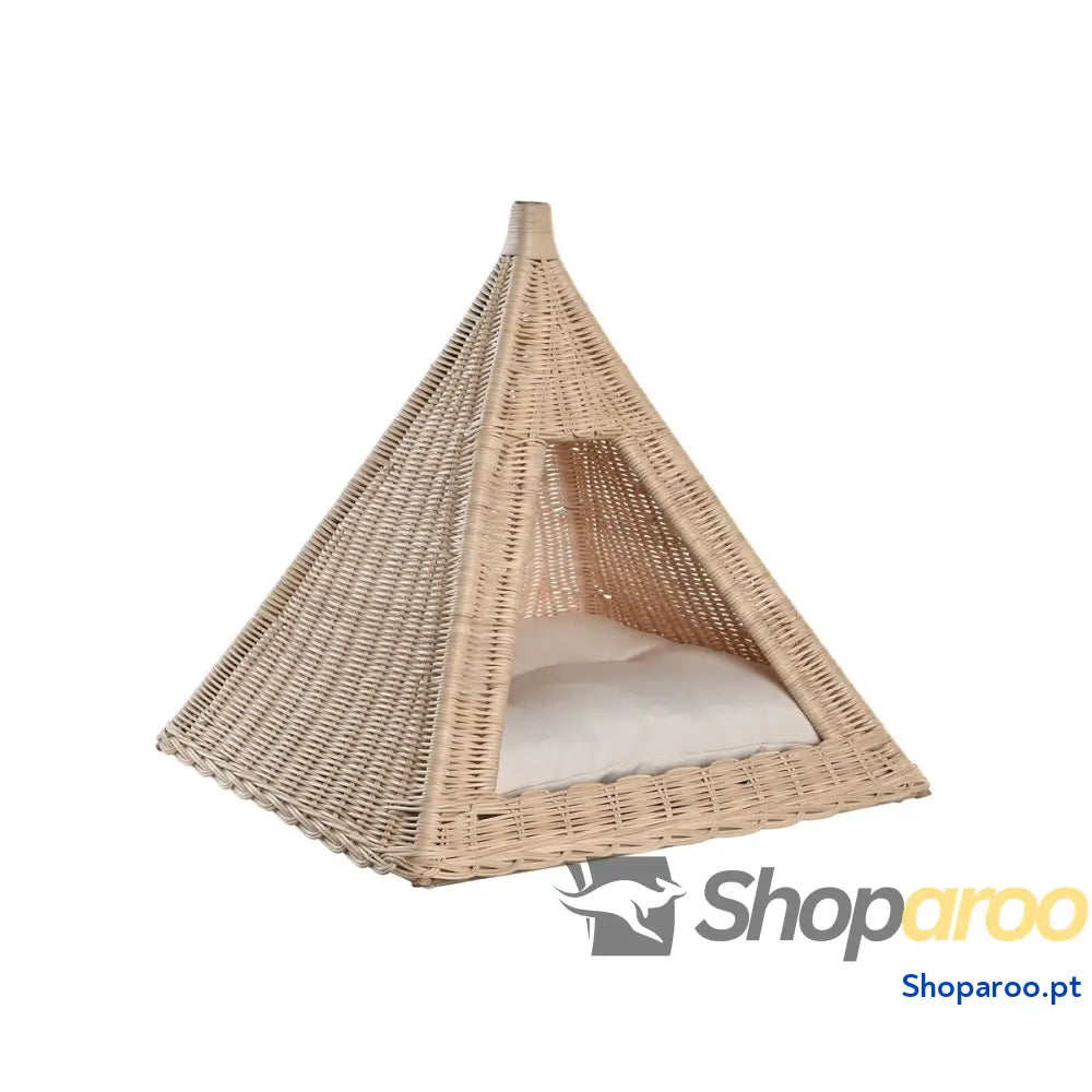 Cama para cães DKD Home Decor Natural Rotim 45 x 45 x 45 cm