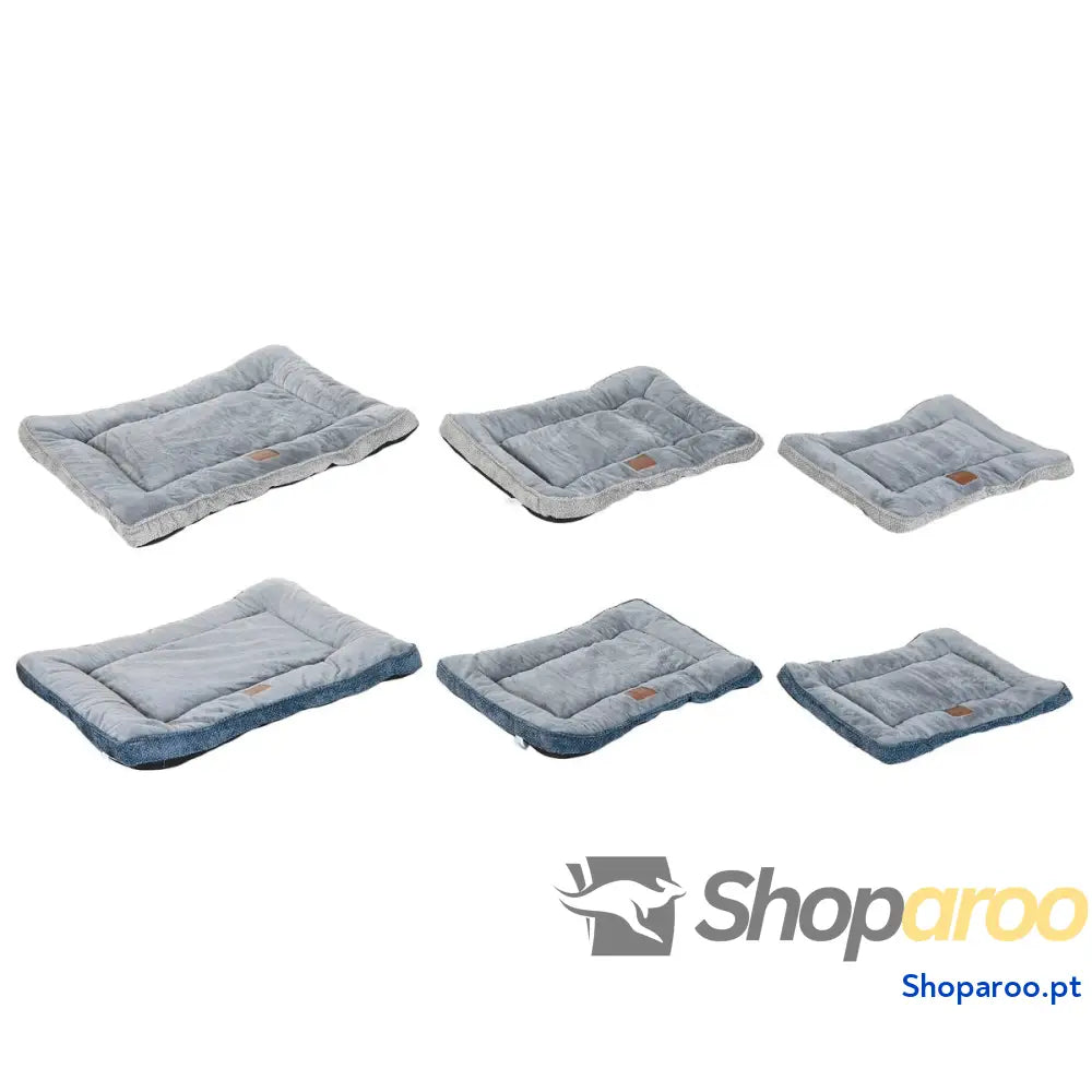 Cama para cães Home ESPRIT Azul Cinzento Cinzento claro 85 X 70 X 8 CM 2 Unidades