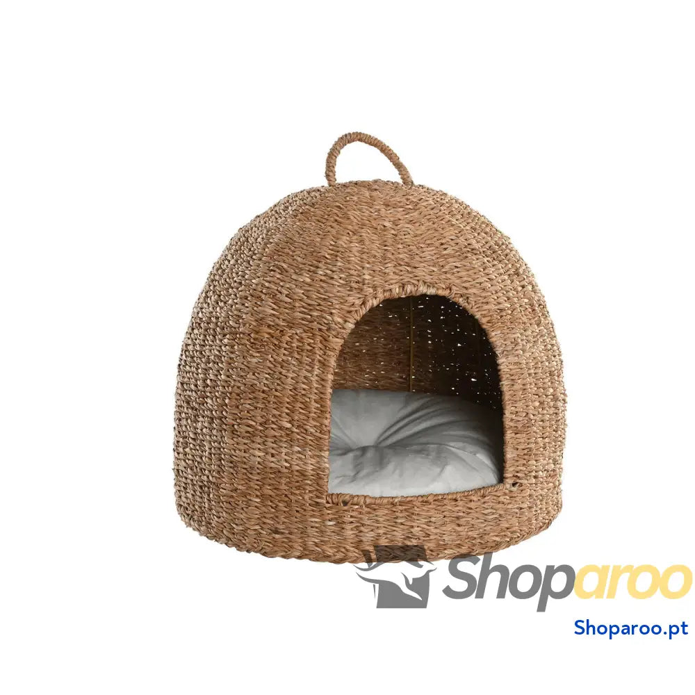 Cama para cães Home ESPRIT Natural Fibra natural 49 x 49 x 48 cm