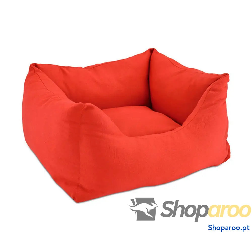 Cama para cães Nayeco Vermelho 59 x 59 x 50 cm Multicolor Acrílico 59 x 50 x 20 cm