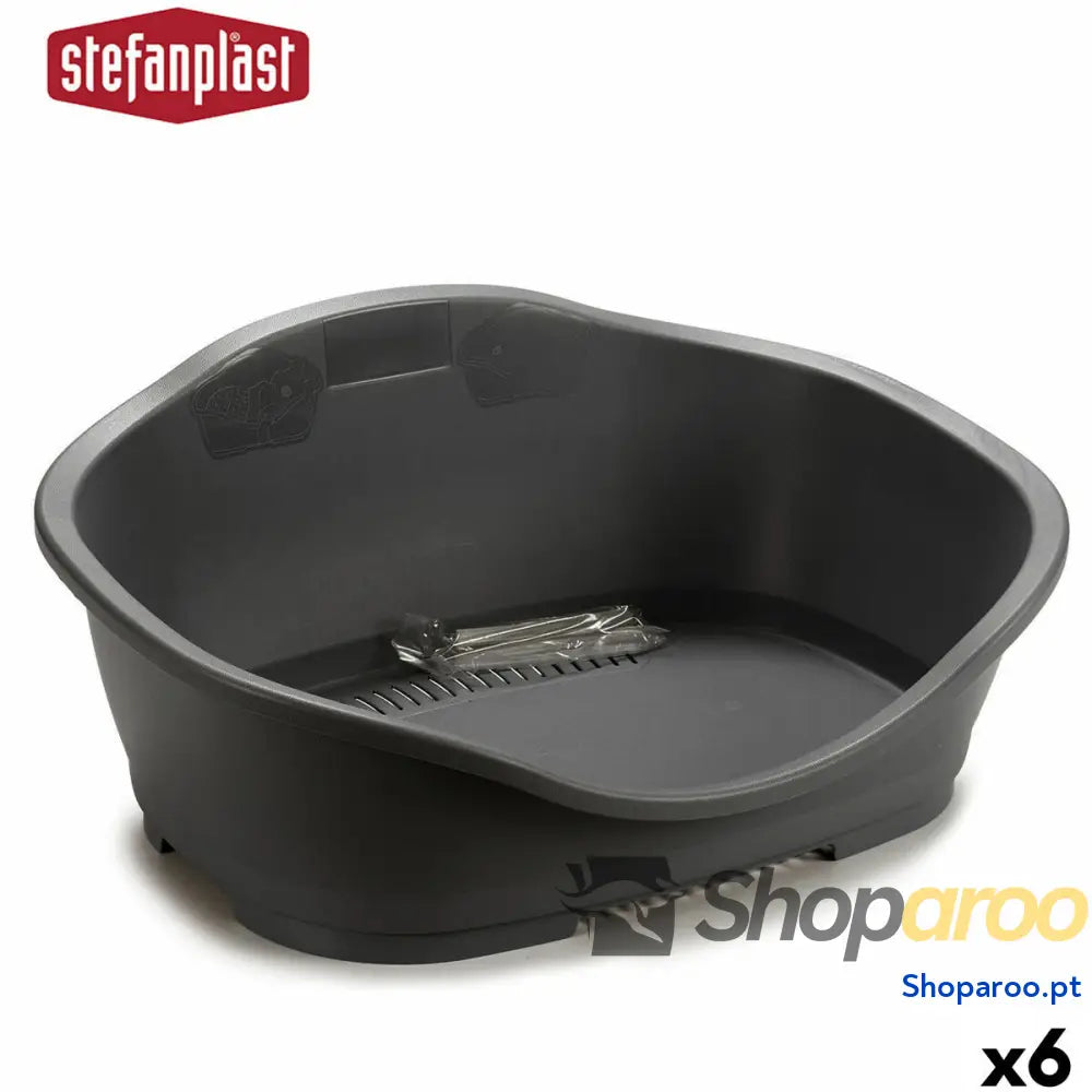 Cama para cães Stefanplast 97621 Cinzento Plástico 68 x 27,5 x 49 cm 6 Unidades