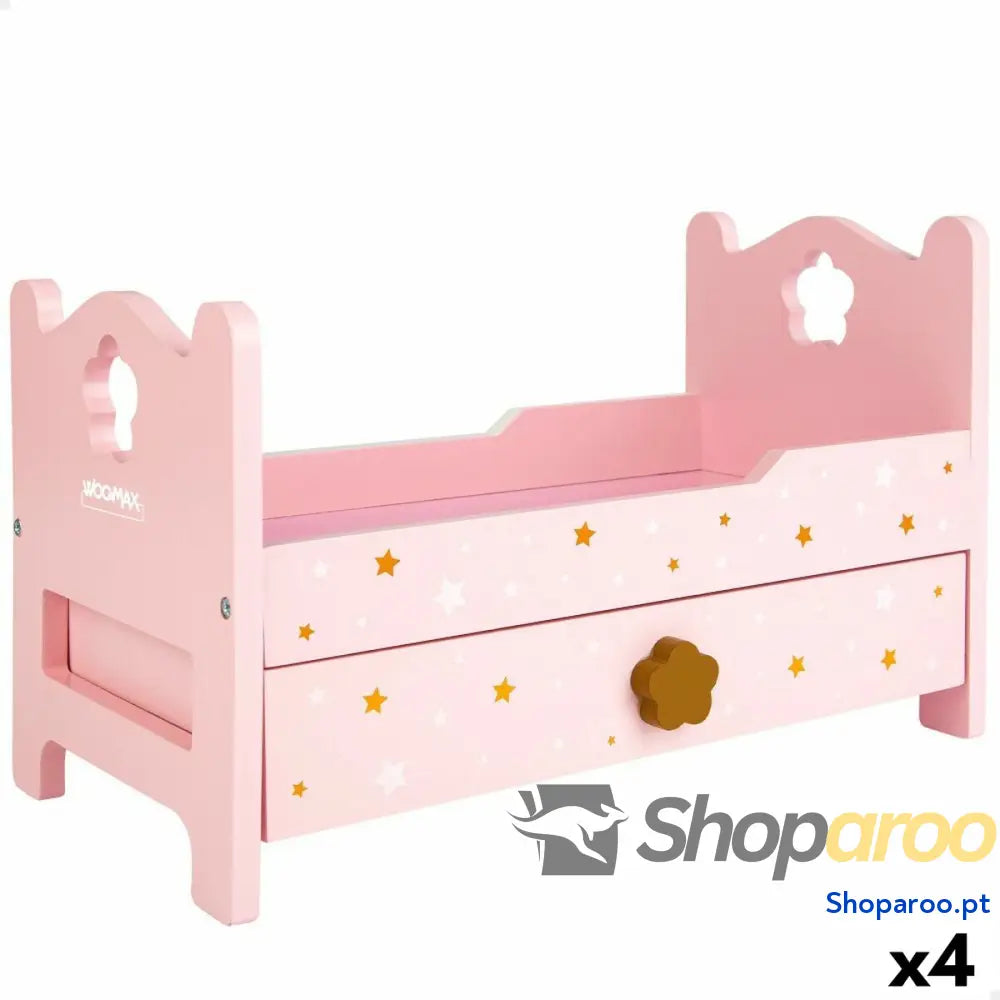Cama Woomax Cor de Rosa 4 Unidades 31 x 20 x 16 cm