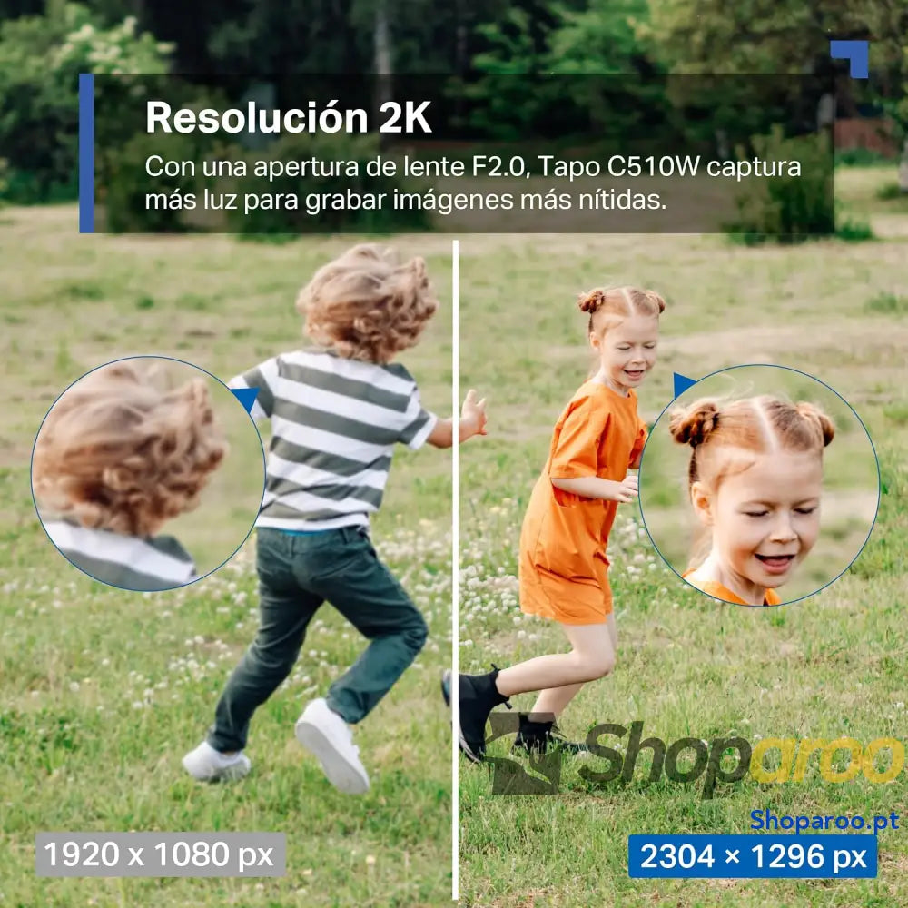 Câmara de vigilância Wi Fi para exteriores 360º visão noturna a cores 2k (3MP) deteção pessoas com IA rastreamento