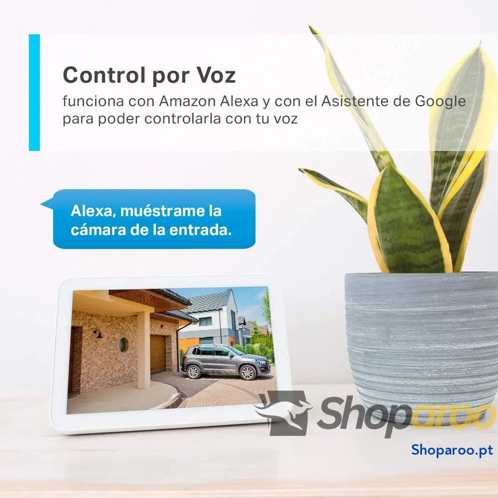 Câmara de vigilância WiFi exterior câmara 2K 3MP sem bateria IP66 à prova água e poeira até 30 m visão noturna deteção