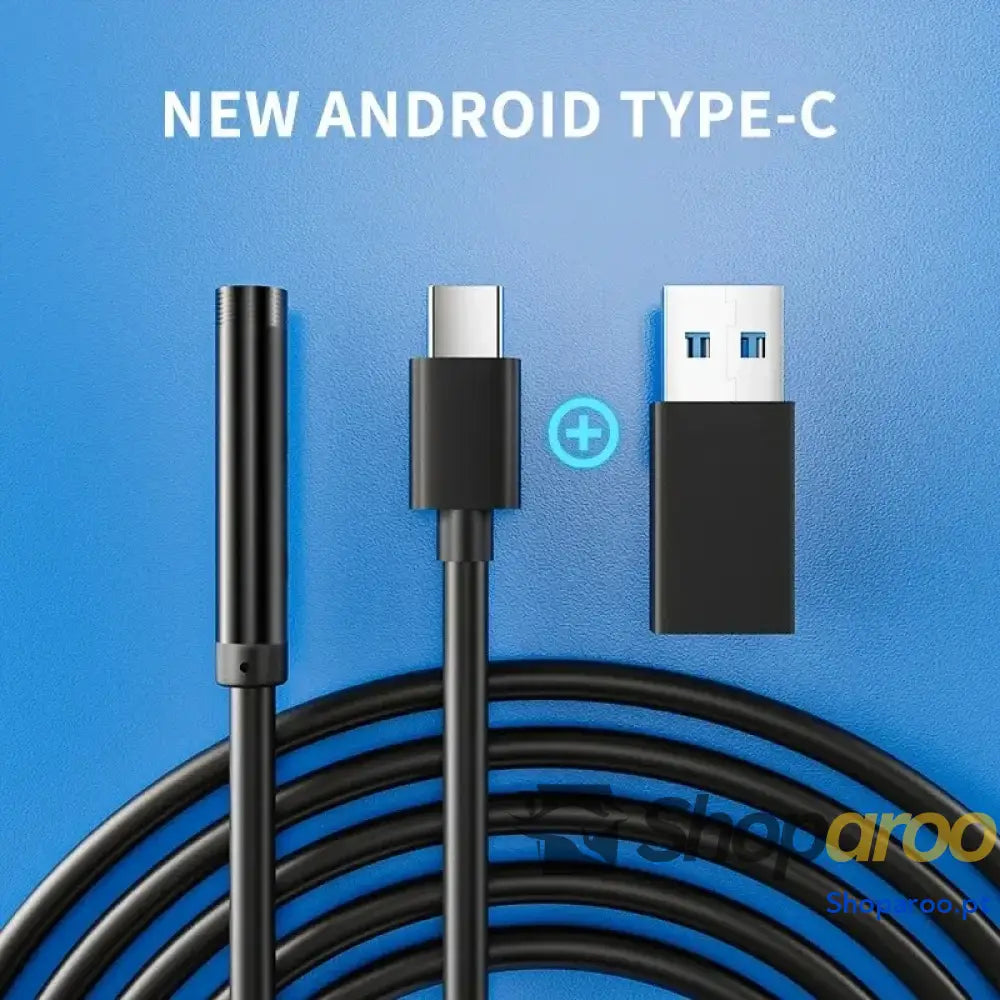 Camara endoscópica 7 mm IP67 USB para telefone e PC
