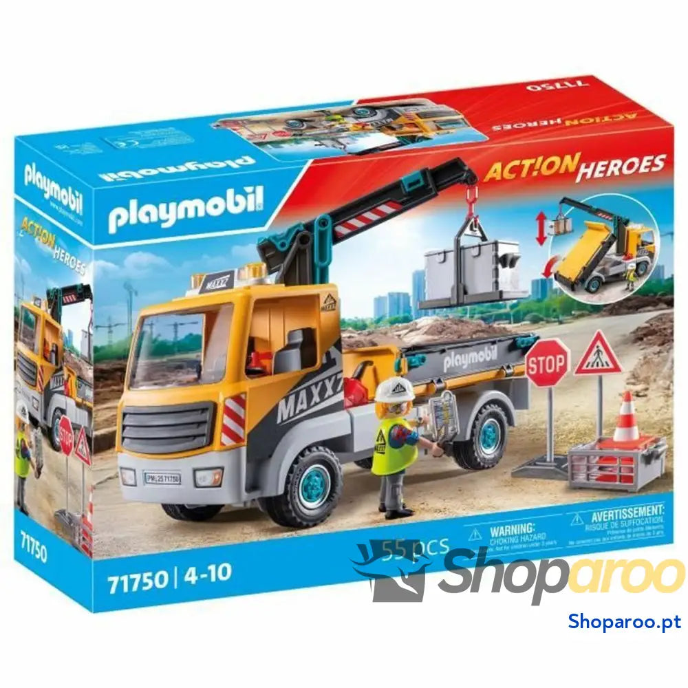 Camião com Grua Playmobil 71750 Azul
