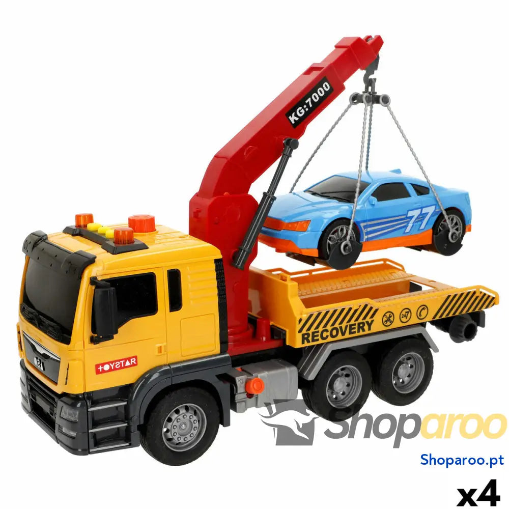 Camião com Grua Speed & Go 33 x 23 12 cm (4 Unidades)