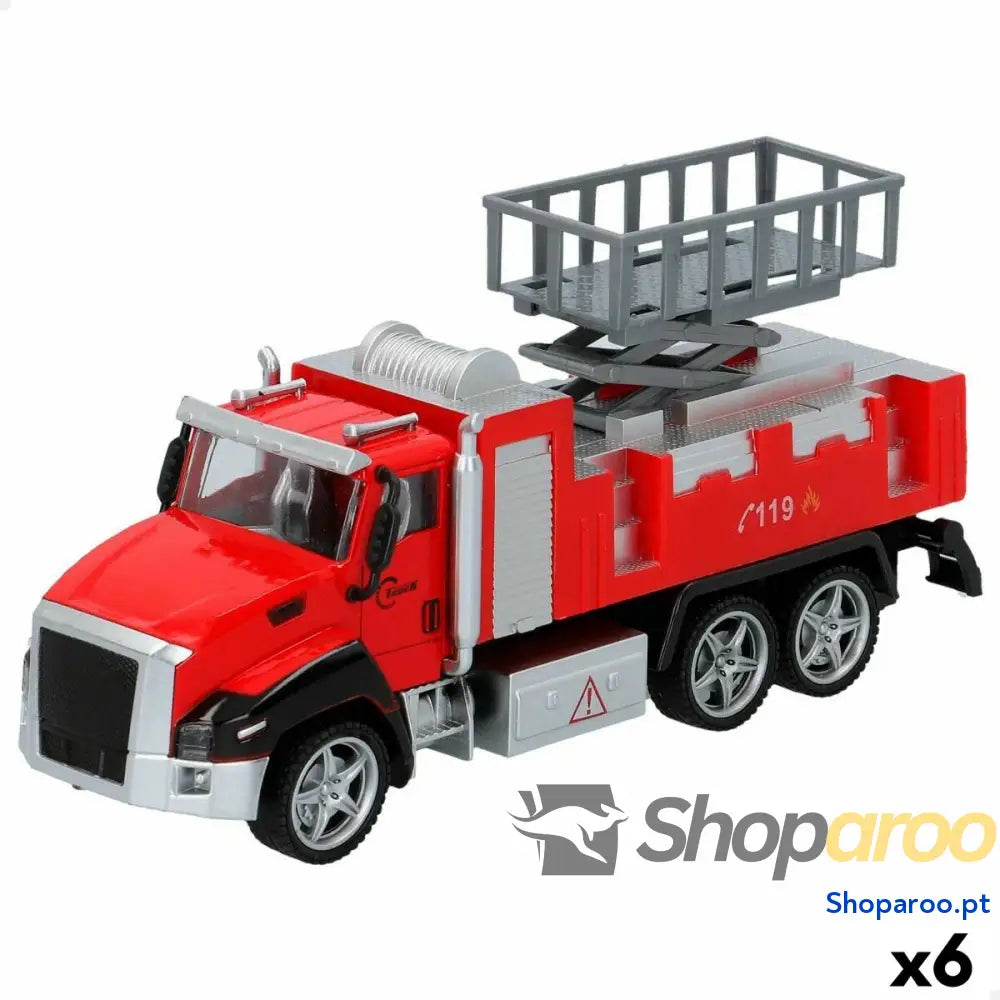Camião de Bombeiros Speed & Go 21 x 9,5 5,5 cm (6 Unidades)