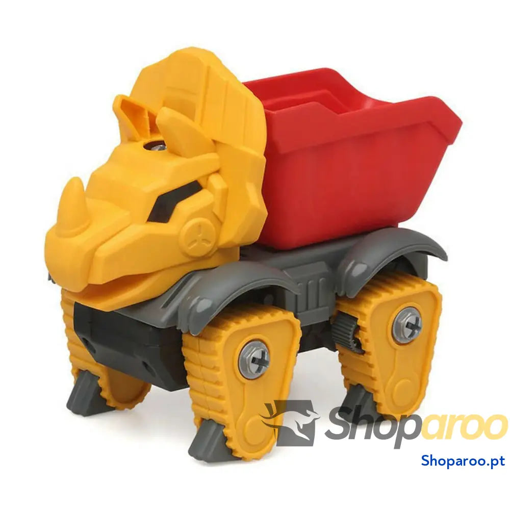 Camião Dinosaur Amarelo 26 x 21 cm