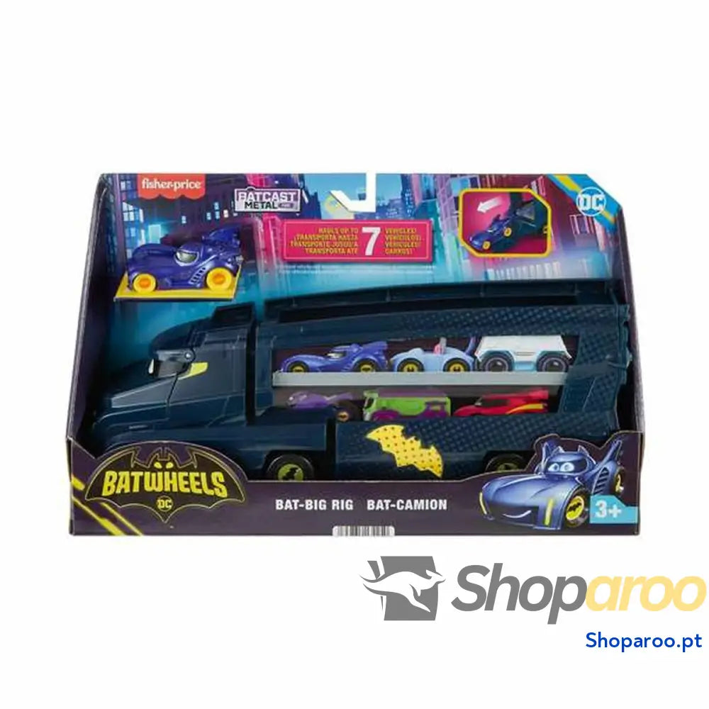 Camião Porta veículos Fisher Price Batwheels Big Bam noir