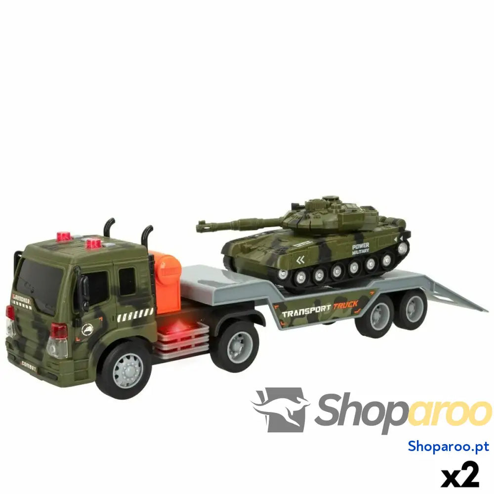 Camião Porta veículos Speed & Go 47,5 x 11,5 10 cm (2 Unidades)