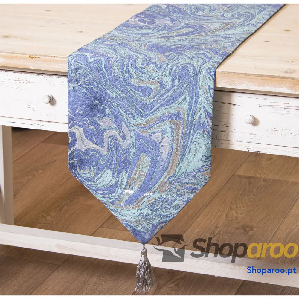 Caminho de Mesa Alexandra House Living Azul 30 x 180 cm