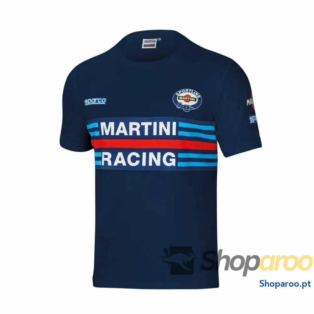 Camisola de Manga Curta Sparco S01274MRBM1S Azul Marinho