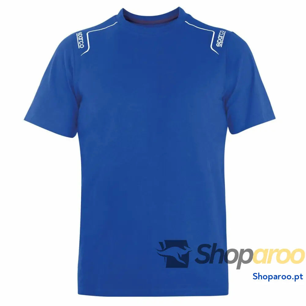 Camisola de Manga Curta Sparco TECH STRETCH Azul XXL