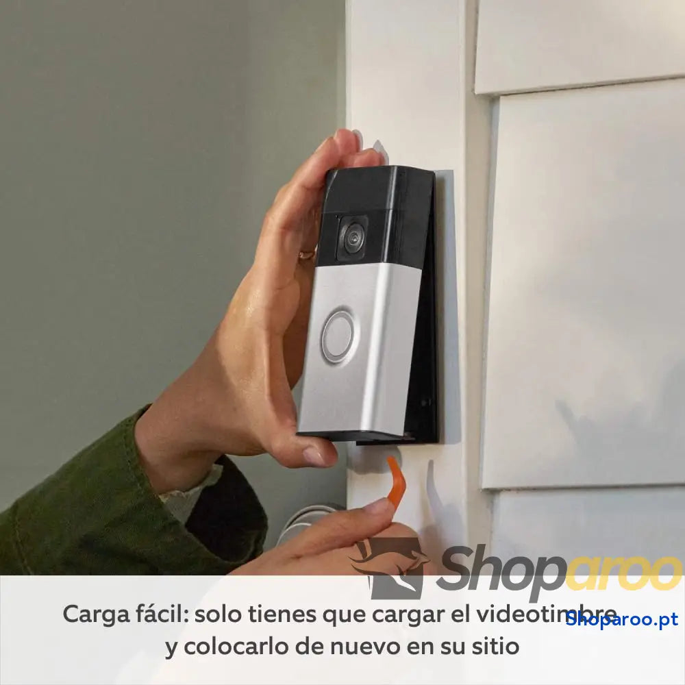 Campainha com vídeo e bateria (Battery Video Doorbell) (2024) HD de corpo inteiro instalação fácil por conta própria (5