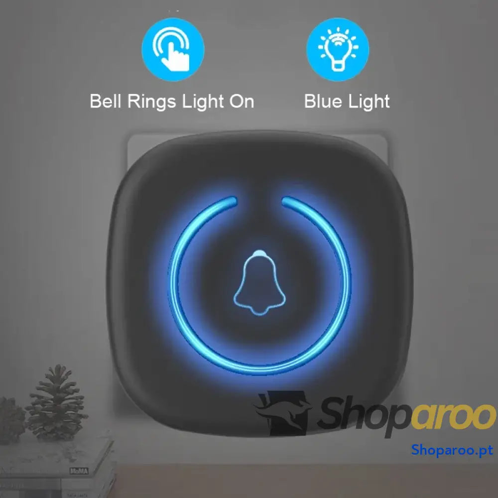 Campainha inteligente sem fios à prova de água com 60 toques e 300m alcance