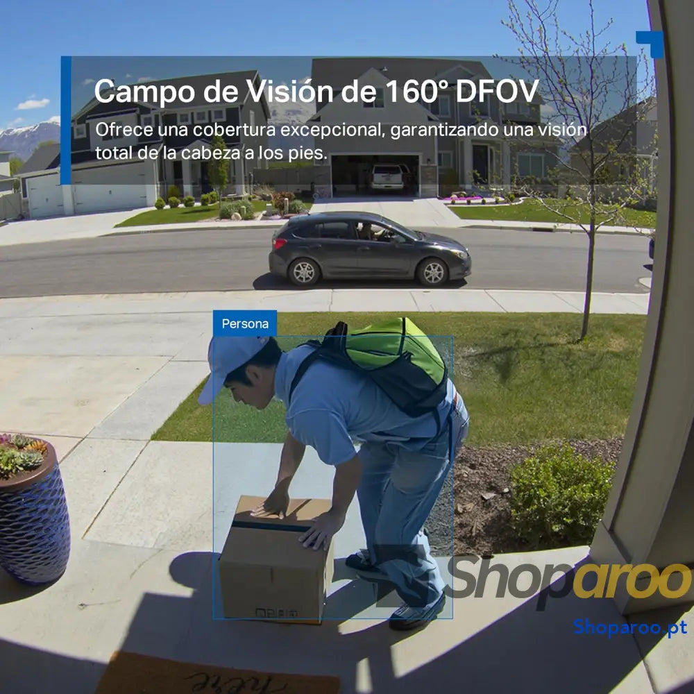 Campainha sem fios com câmara 2K campainha vídeo porteiro WiFi exterior à prova de água deteção movimento inteligente