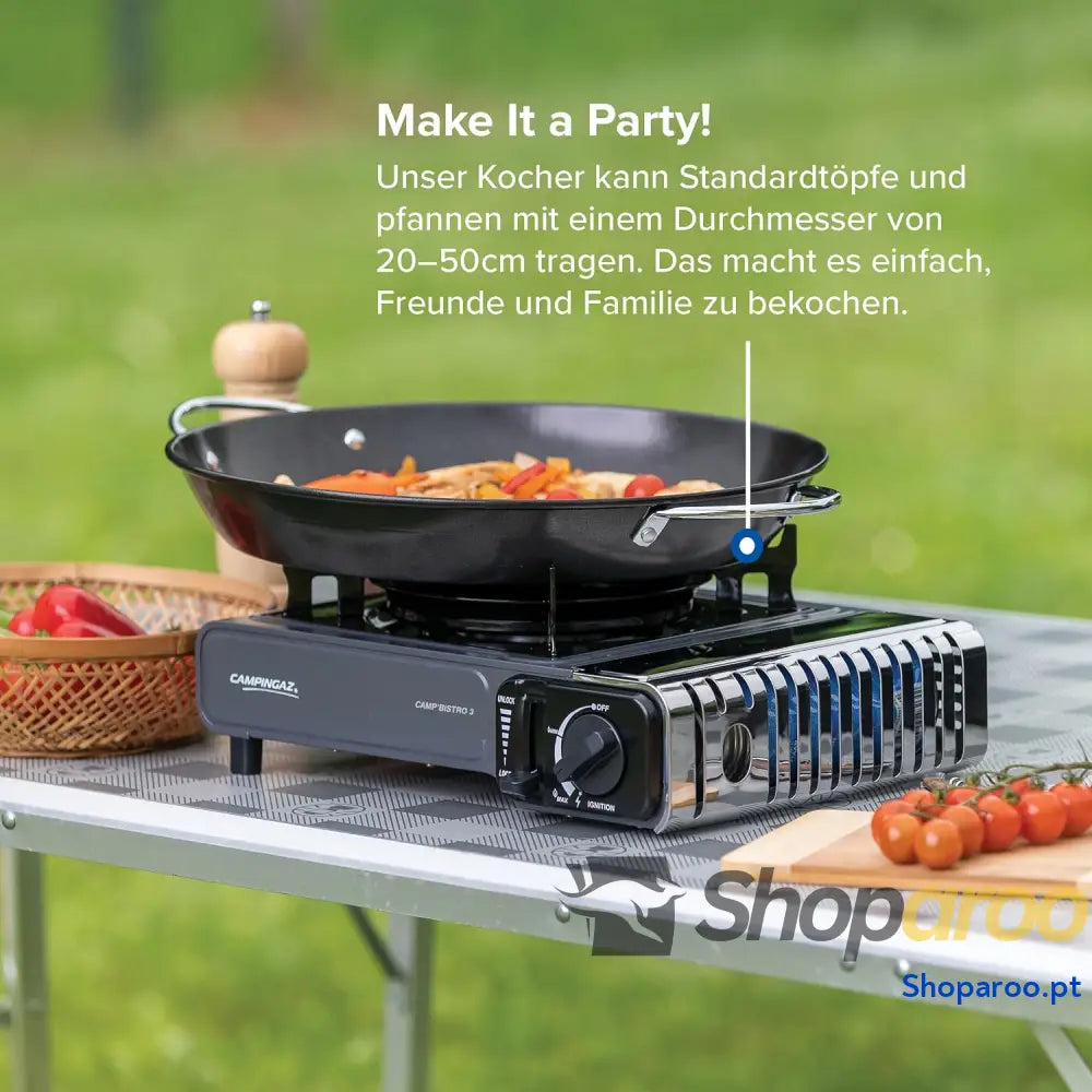 Campingaz Camp Bistro 3 Hornillo De Gas Individual Potencia 2200 W Unisex Adulto Negro Talla Única