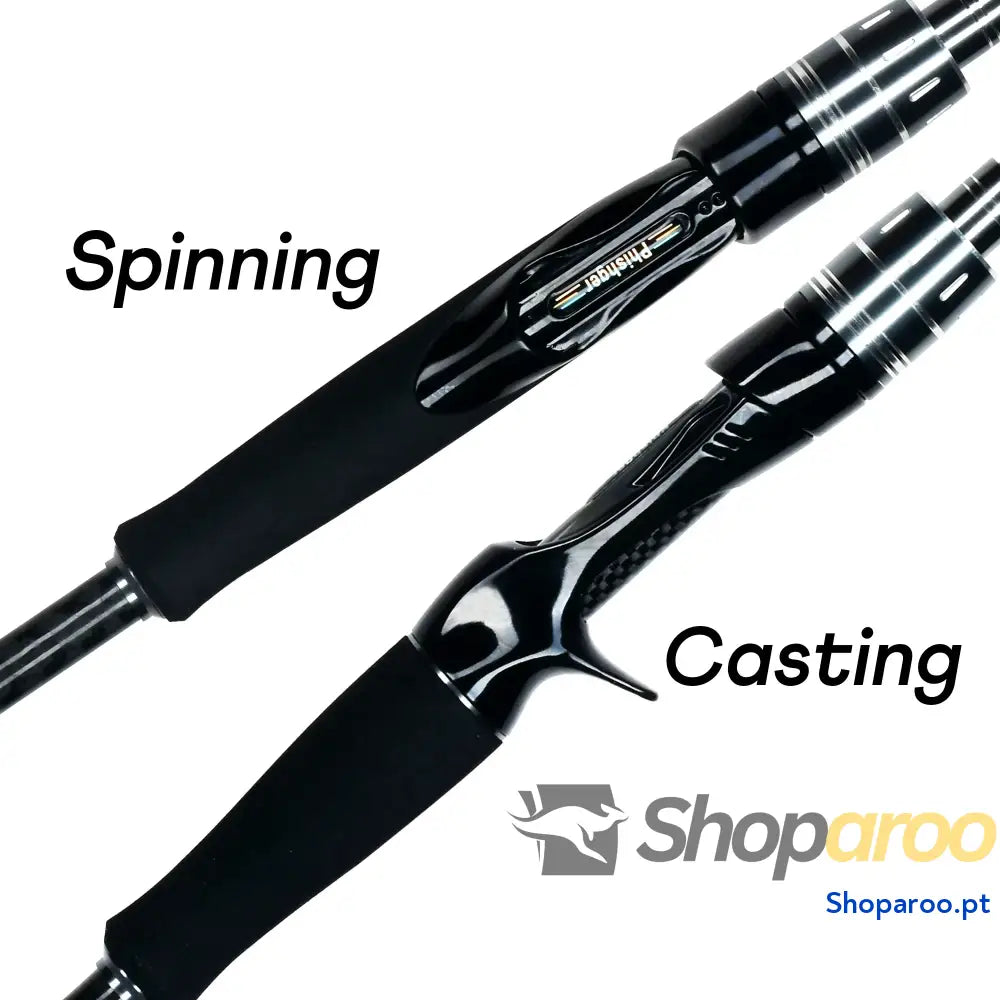 Cana de Pesca Spinning e Baitcasting Maximus Carbono 30T 1,8m a 3,0m