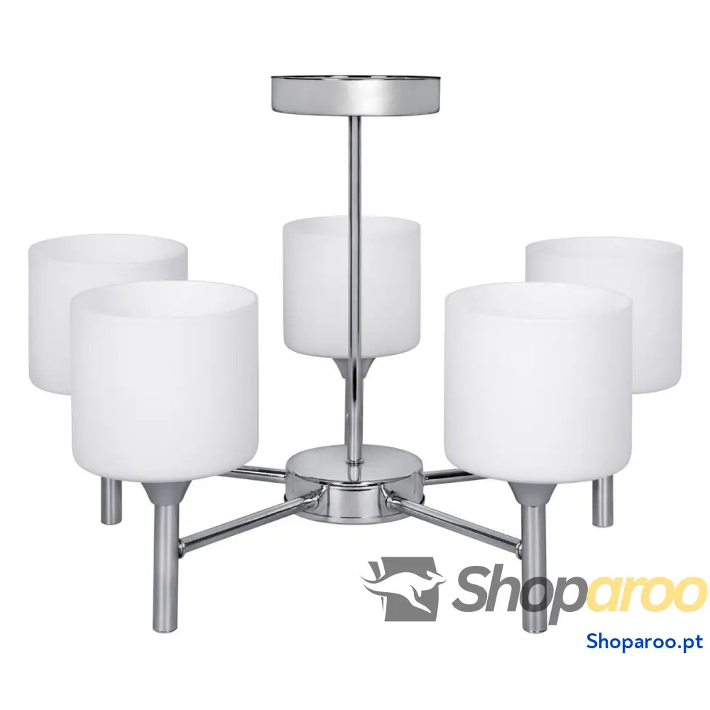 Candeeiro de teto Activejet AJE-MIRA 5P Branco Prateado Metal 40 W 47,5 x 34 x 47,5 cm