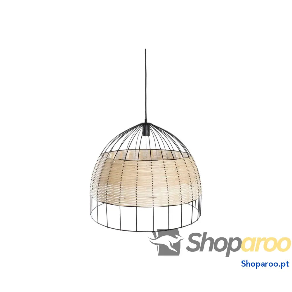Candeeiro de teto DKD Home Decor Castanho Preto Metal 50 W 50 x 50 x 42 cm