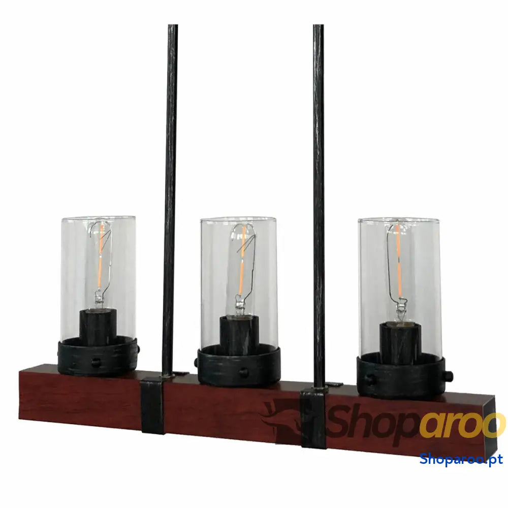 Candeeiro de teto DKD Home Decor Cristal Preto Castanho Alumínio (50 x 8 x 21 cm)