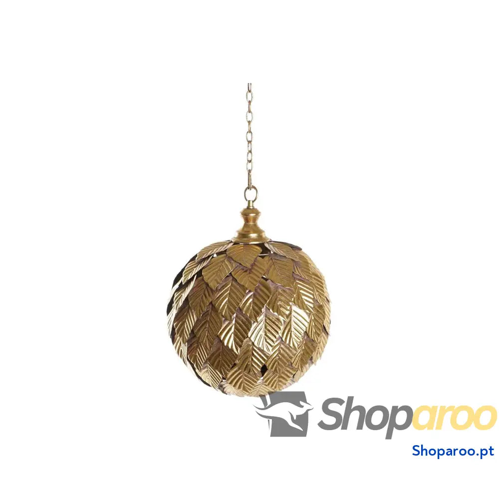 Candeeiro de teto DKD Home Decor Dourado (30 x 30 x 39 cm)