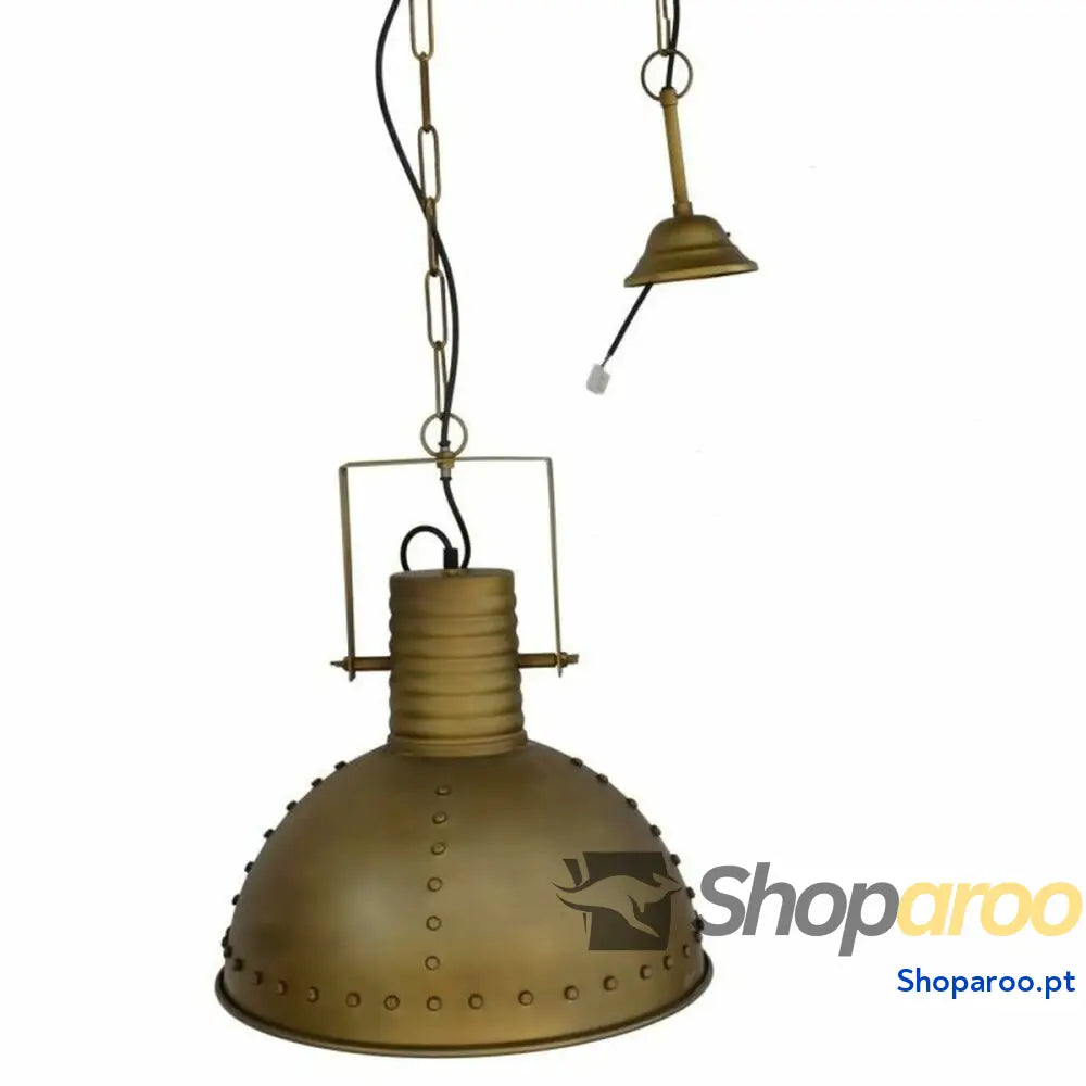 Candeeiro de teto DKD Home Decor Dourado Metal 50 W (41 x 41 x 49 cm)