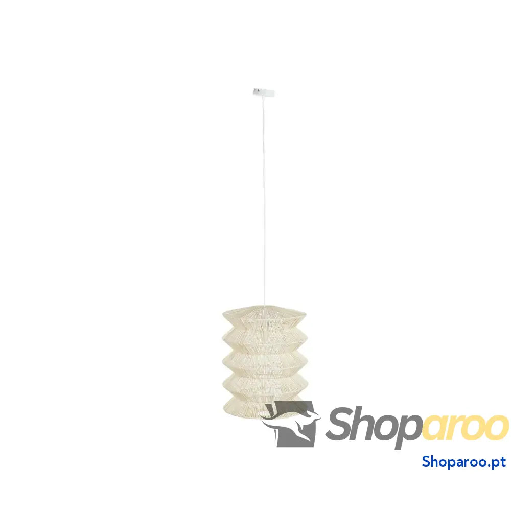 Candeeiro de teto DKD Home Decor Marrom claro Ferro 50 W 40 x 40 x 54 cm