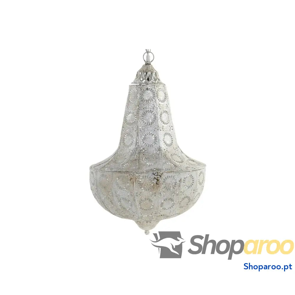 Candeeiro de teto DKD Home Decor Metal Branco