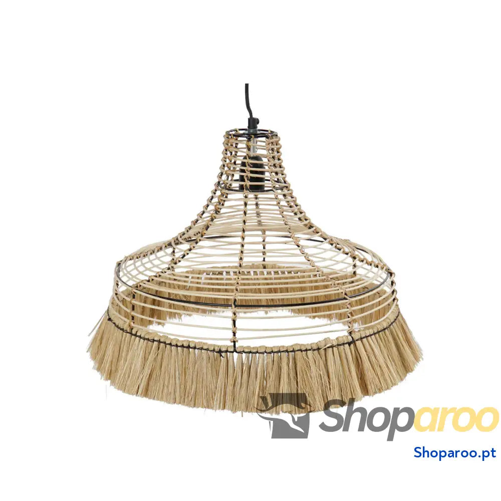 Candeeiro de teto DKD Home Decor Natural Metal 40 W Jute (45 x 45 x 36 cm)