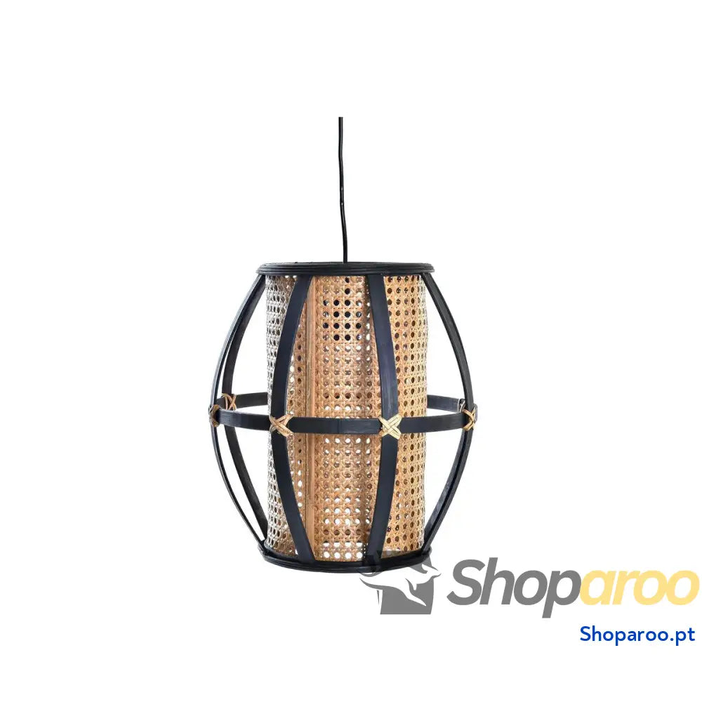 Candeeiro de teto DKD Home Decor Preto Castanho 220 V 50 W (34 x 34 x 35 cm)