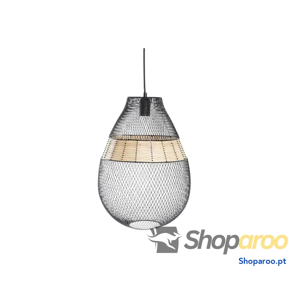 Candeeiro de teto DKD Home Decor Preto Metal Castanho 50 W 32 x 32 x 43 cm