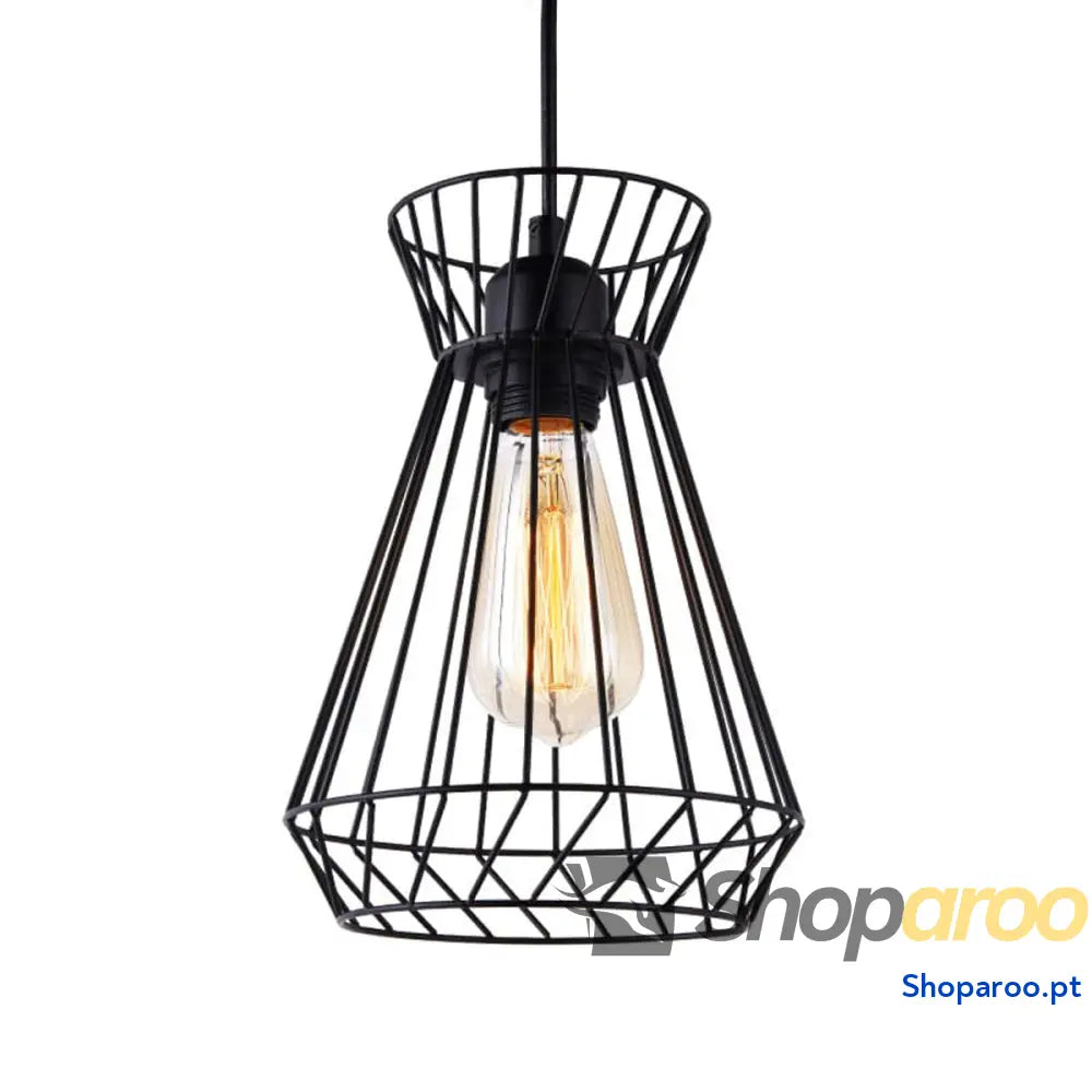 Candeeiro de teto EDM 32119 Preto 60 W