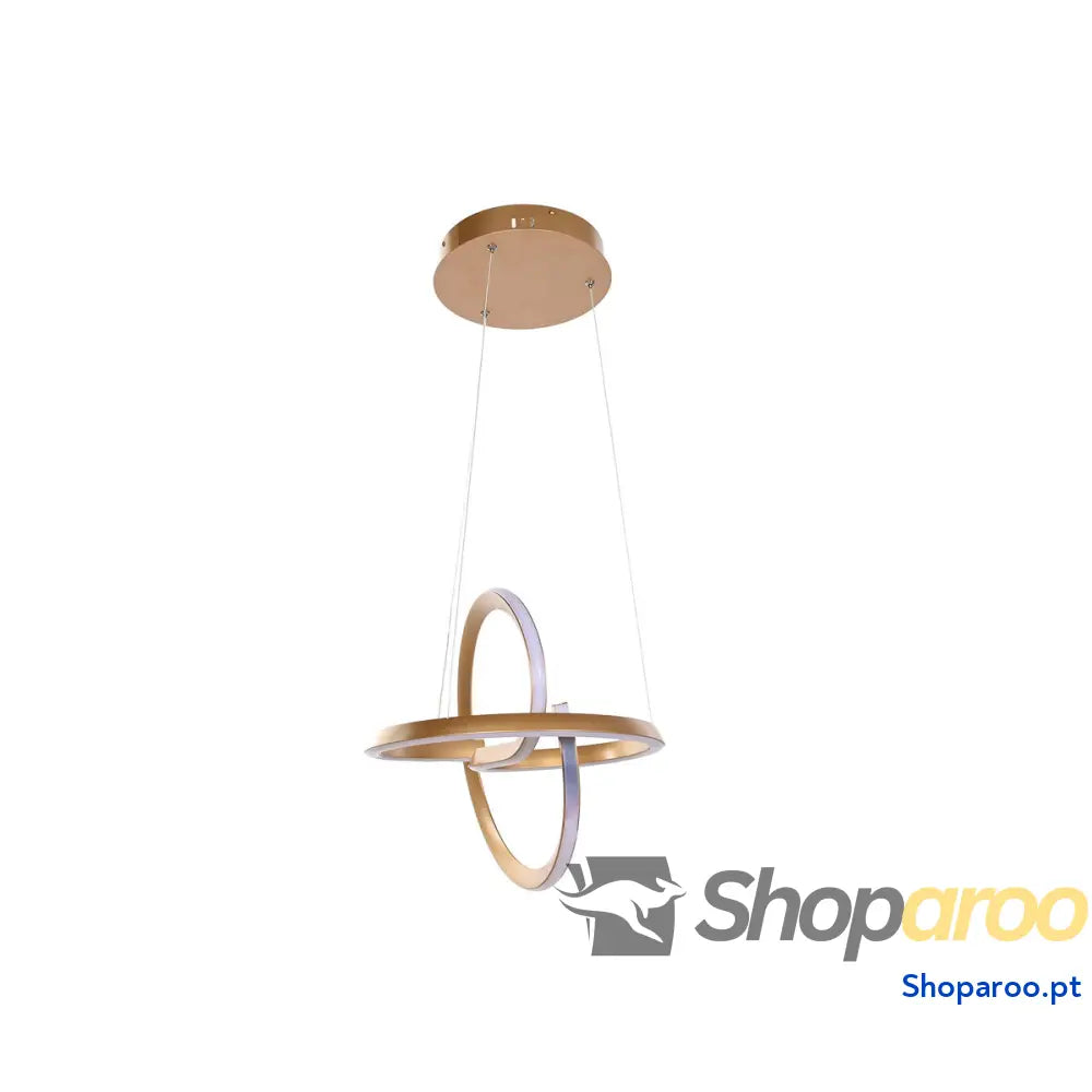 Candeeiro de teto Home ESPRIT Branco Dourado Silicone Alumínio 55 W 40 x 40 x 42 cm