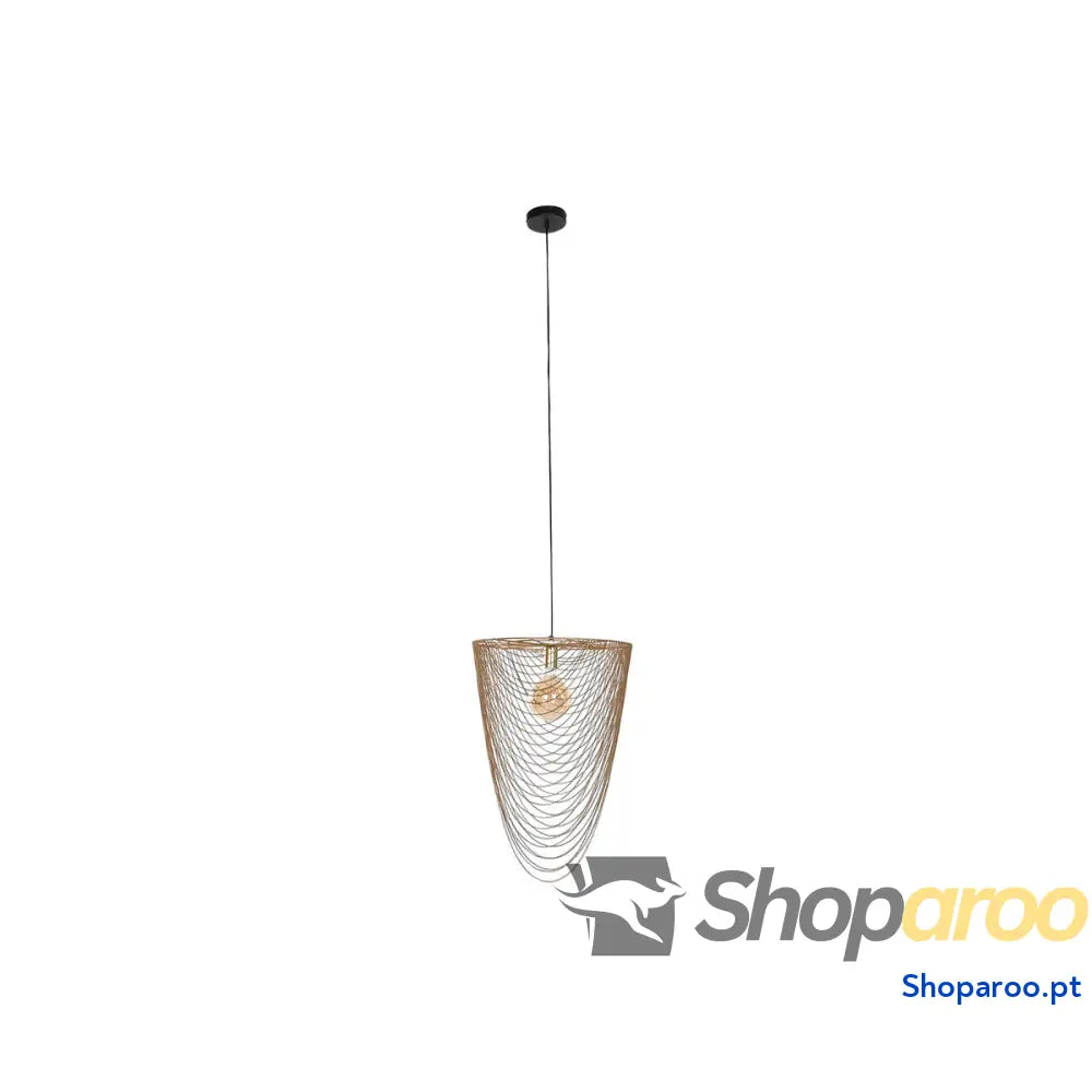 Candeeiro de teto Home ESPRIT Dourado Ferro 46 x 46 x 69 cm