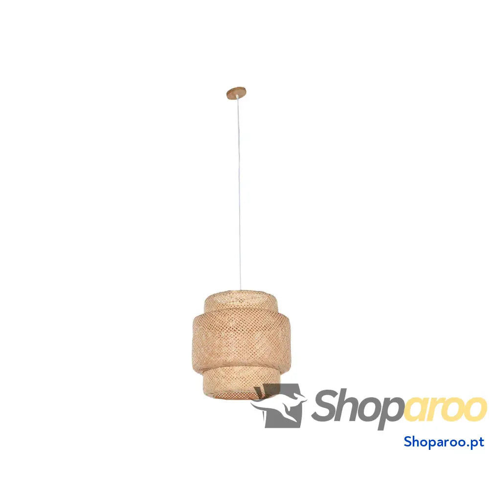 Candeeiro de teto Home ESPRIT Marrom claro Bambu 50 x 50 x 55 cm